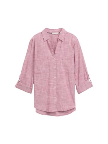 Tom Tailor Langarmbluse in dark pink
