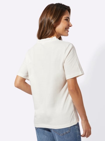 Sieh an! Kurzarmshirt in ecru-apricot