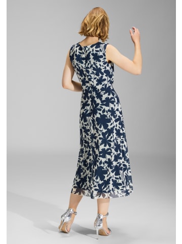 SWING Abendkleid in marine ecru - 0001