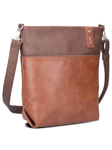 Zwei Jana J12 - Schultertasche 33 cm (papaya) in cognac