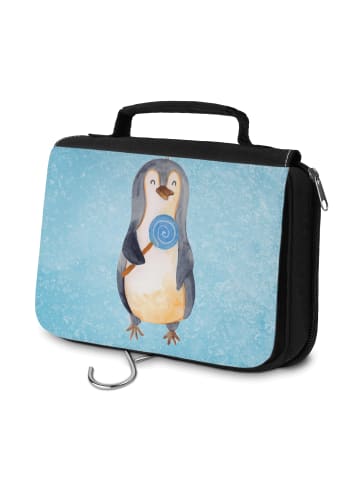 Mr. & Mrs. Panda Kulturtasche Pinguin Lolli ohne Spruch in Eisblau