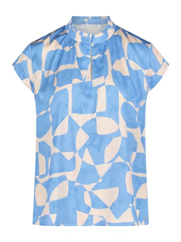 BETTY & CO Bluse in blau beige