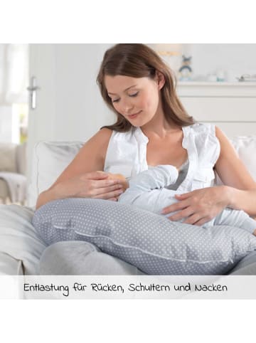 Theraline Stillkissen Das Yinnie mit Mikroperlen-Füllung in grau