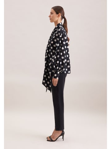 Seidensticker Rüschenbluse Regular in Schwarz