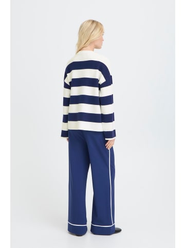b. young Langarm BYOTARI Loose fit in MEDIEVAL BLUE STRIPE