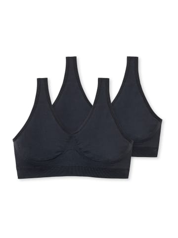 Schiesser Bustier Seamless Light in Schwarz