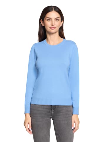 Betty Barclay Basic-Strickpullover mit Rundhalsausschnitt in Azurine