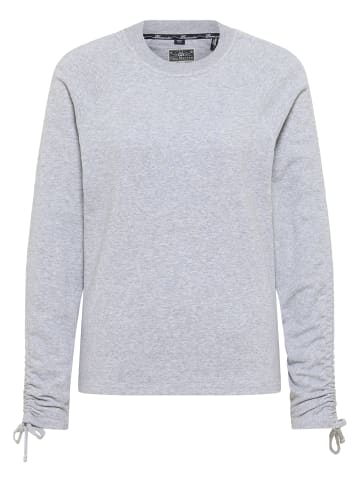 DreiMaster Damen Sweatshirt in Hellgrau Melange