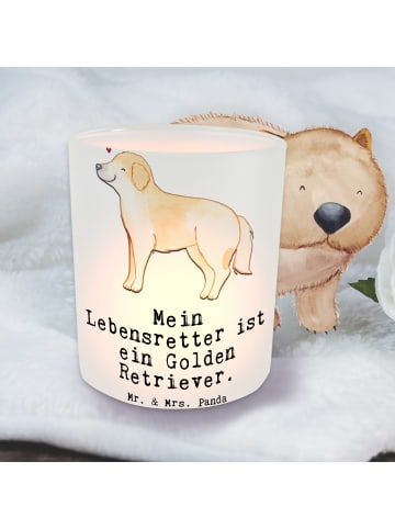 Mr. & Mrs. Panda Teelichthalter Golden Retriever Lebensretter mi... in Transparent