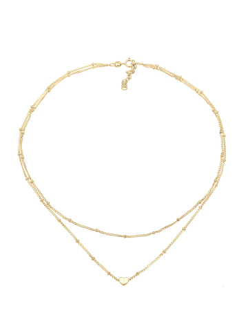 Elli Halskette 925 Sterling Silber Herz in Gold