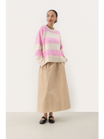 PART TWO Strickpullover SerafinePW Baggy fit in Prism Pink Stripe