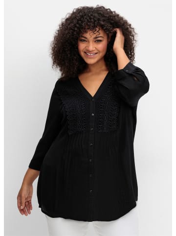 sheego by Joe Browns Longbluse in schwarz