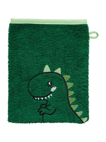Erwin Müller Frottier Kinder-Waschhandschuh 2er-Pack Dino in grün
