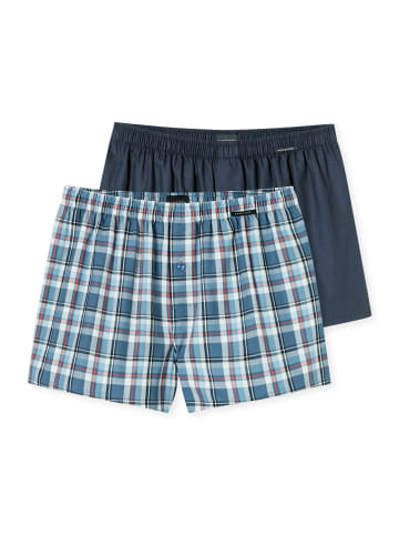 Schiesser Boxershorts Web in Blau