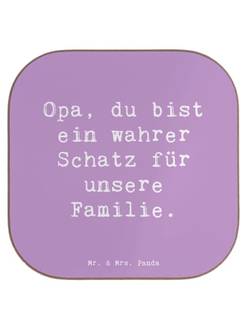 Mr. & Mrs. Panda Tischschoner Spruch Opa Schatz mit Spruch in Lavendeltraum