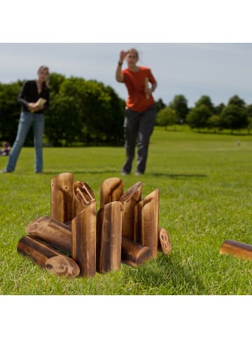 Kubb Wikingerspiel in Braun