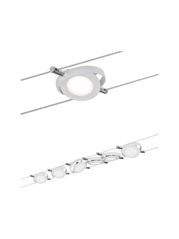 paulmann LED Seilsystem RoundMac Set mit 6 Spots in Weiß matt