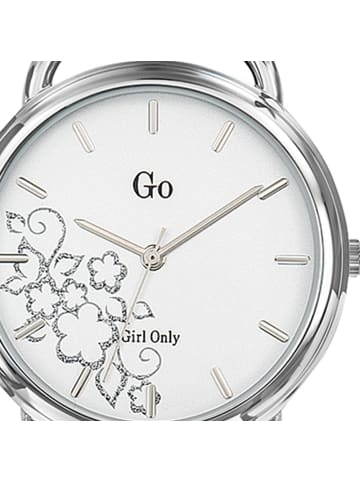 Girl Only Analog-Armbanduhr Girl Only GO grau, weiß mittel (ca. 35mm)