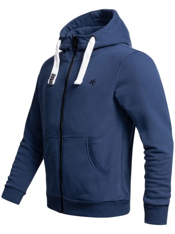 Alessandro Salvarini Jacke Alessandro Salvarini Herren Hoodie AS314 in Petrolblau