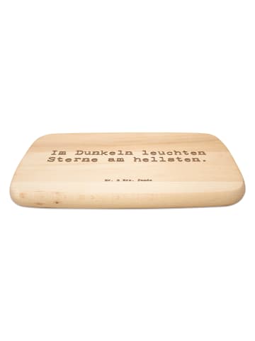 Mr. & Mrs. Panda Brettchen Spruch Angst vor Dunkelheit überwinde... in Transparent