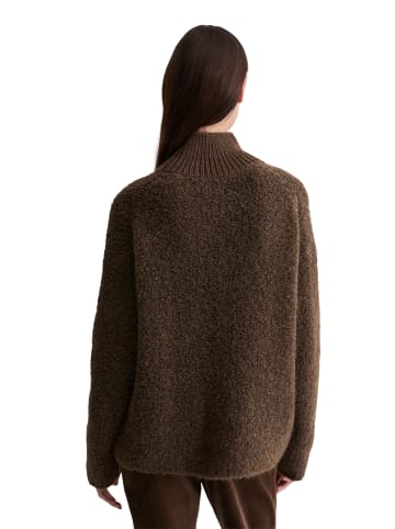 Marc O'Polo Bouclé-Pullover regular in Shaded Brown Melange