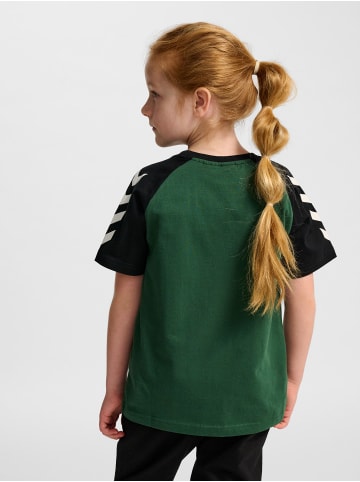 Hummel T-Shirt Hmljr Logo Lebensstil Kinder in DARK GREEN