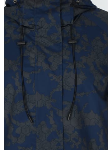 myMo Women Anorak in Dunkelgrau Marine Camouflage