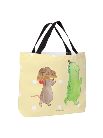 Mr. & Mrs. Panda Schultertasche Schildkröte Maus ohne Spruch in Gelb Pastell