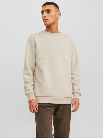 Jack & Jones Basic Sweater Sweatshirt Pullover JJEBRADLEY in Sand
