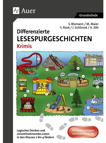Auer Verlag Differenzierte Lesespurgeschichten Krimis | Logisches Denken und...
