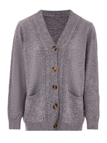 ALARY Strickjacke in Grau Melange