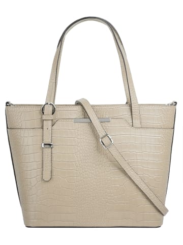 Cluty Handtasche echt Leder in beige