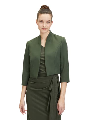 Vera Mont Blazer-Jacke ohne Verschluss in Avocado Green