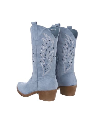 Ital-Design Stiefel in Hellblau