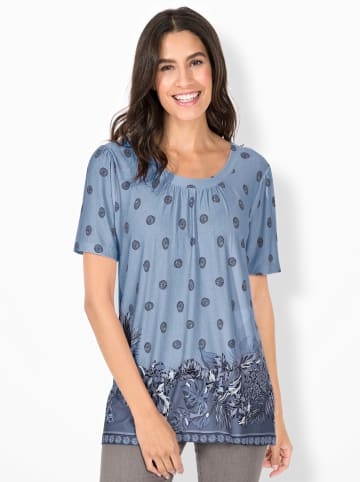 WITT WEIDEN Shirt in hellblau-bedruckt