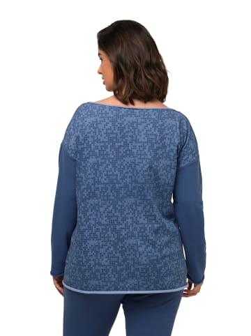 Ulla Popken Sweatshirt in helles segelblau