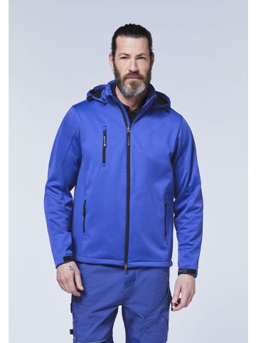 Expand Arbeits Softshelljacke atmungsaktiv - winddicht - wasserabweisend in Blau