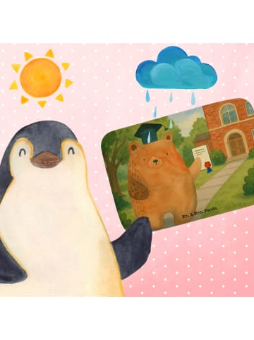 Mr. & Mrs. Panda Badezimmer Matte Bär Prüfung Design ohne Spruch in Weiß