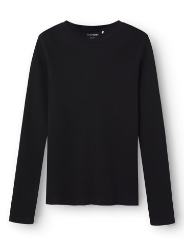 TWO SOON 2er-Pack T-Shirt in Black