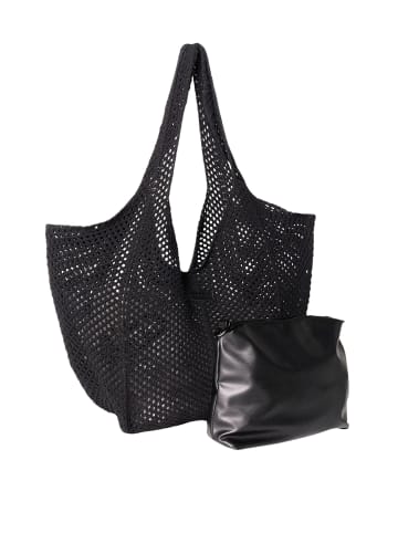 KOROSHI Mitteltechnische Crossbody-Tasche Basic in Schwarz