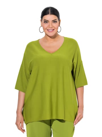Ulla Popken Pullover in grasgrün