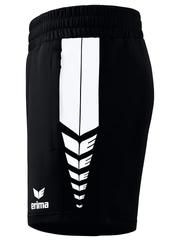 erima Six Wings Shorts in schwarz/weiss