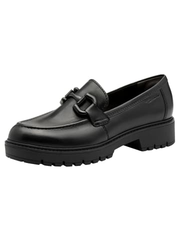 Tamaris Slipper in BLACK LEATHER