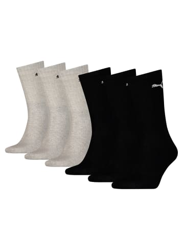 Puma Socken 6 Paar Puma Sport Cush Crew in 666 - black/grey