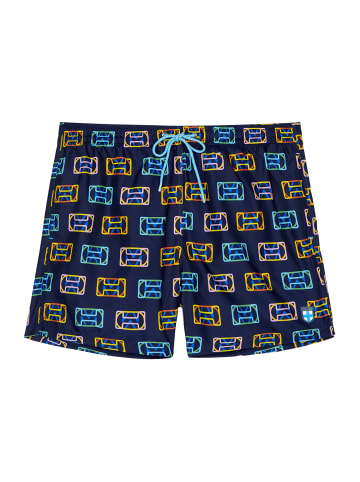 HOM Beach Boxer Leon in navy print