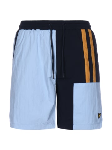 Lyle & Scott Shorts Mesh Insert Colour Block in blau