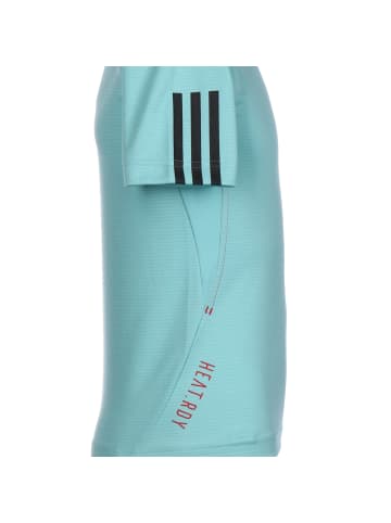 adidas Performance Trainingsshirt HEAT.RDY in mint / schwarz