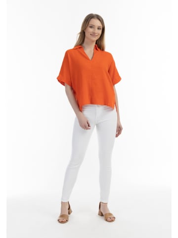 Usha Damen Blusenshirt in Orange