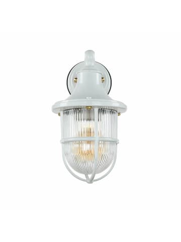 Licht-Erlebnisse Außen Wandlampe (B)14 x (H)27 cm in Weiß