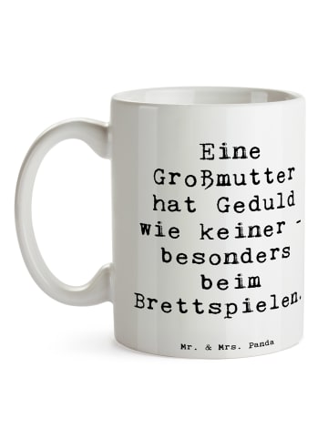 Mr. & Mrs. Panda Tasse Großmutter Geduld mit Spruch in Weiß